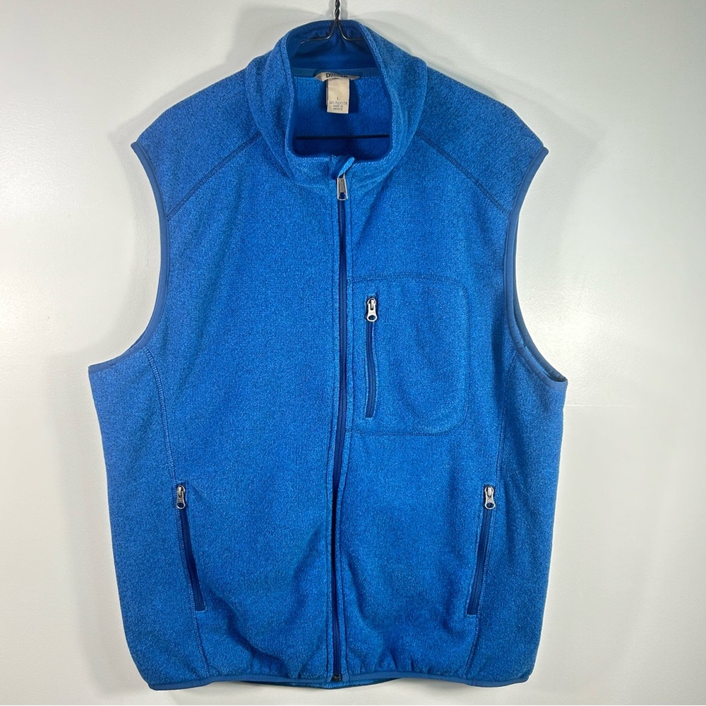 Duluth Trading PolarTec Fleece Vest Full Zip Royal Blue  Sleeveless; Men’s Sz L